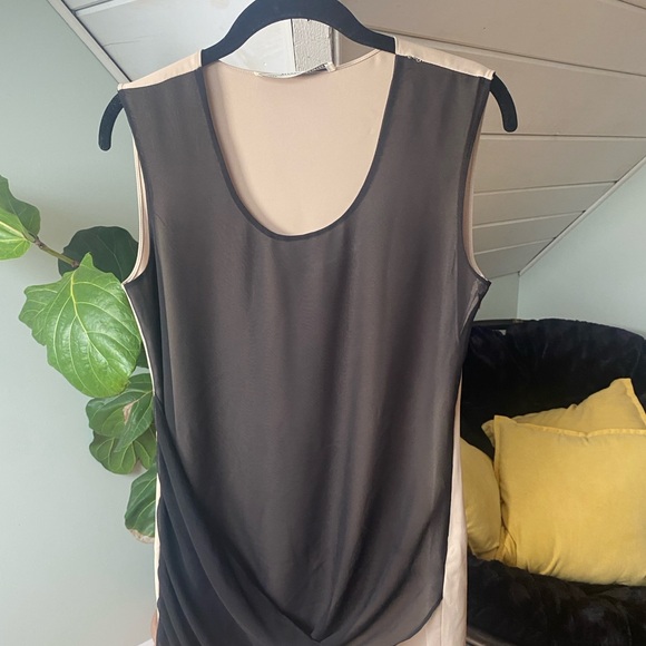 All Saints Afia Dress Black Nude Twist Size 4 - Picture 4 of 12